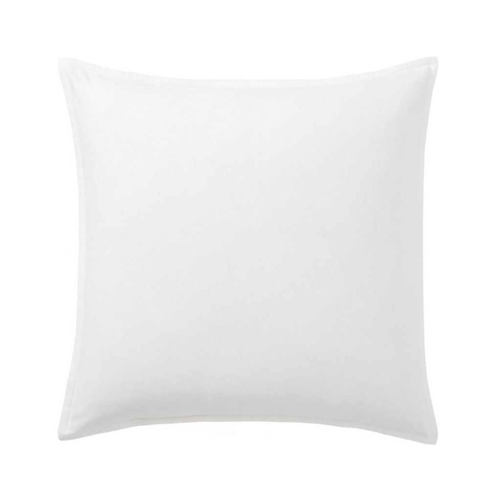 Pottery Barn *NWT* Cozy Brushed Cotton Flannel Euro Sham, White, 26' x 26"